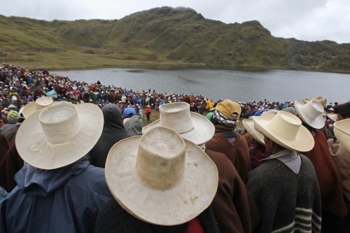 PARO CONTRA PROYECTO MINERO EN CAJAMARCA